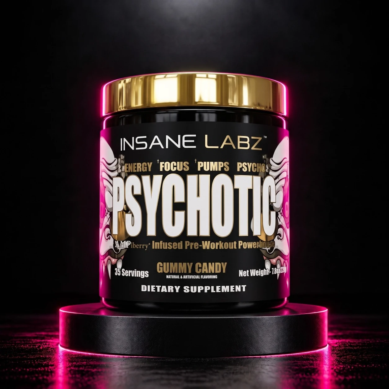 Insane Labz Psychotic GOLD Pre-Workout - Gummy Candy